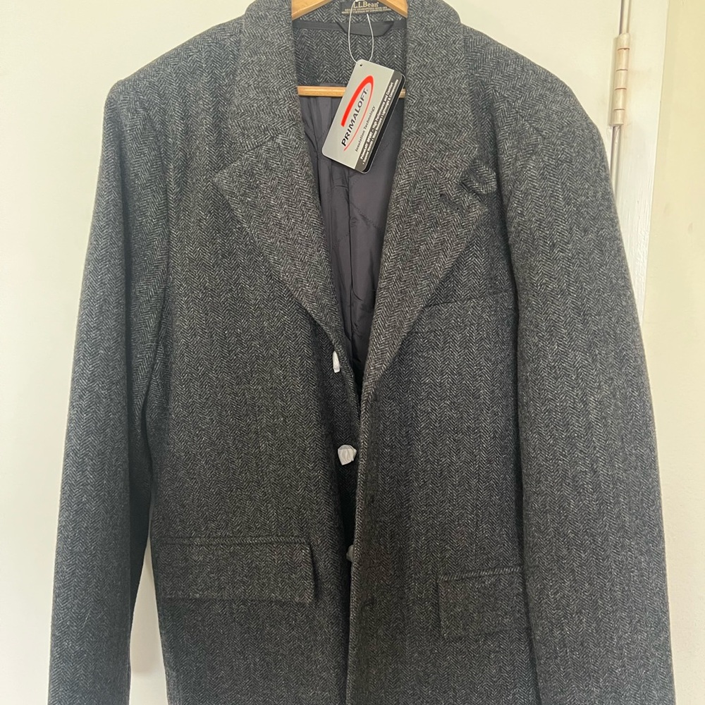 L.L. Bean Charcoal Wool Jacket